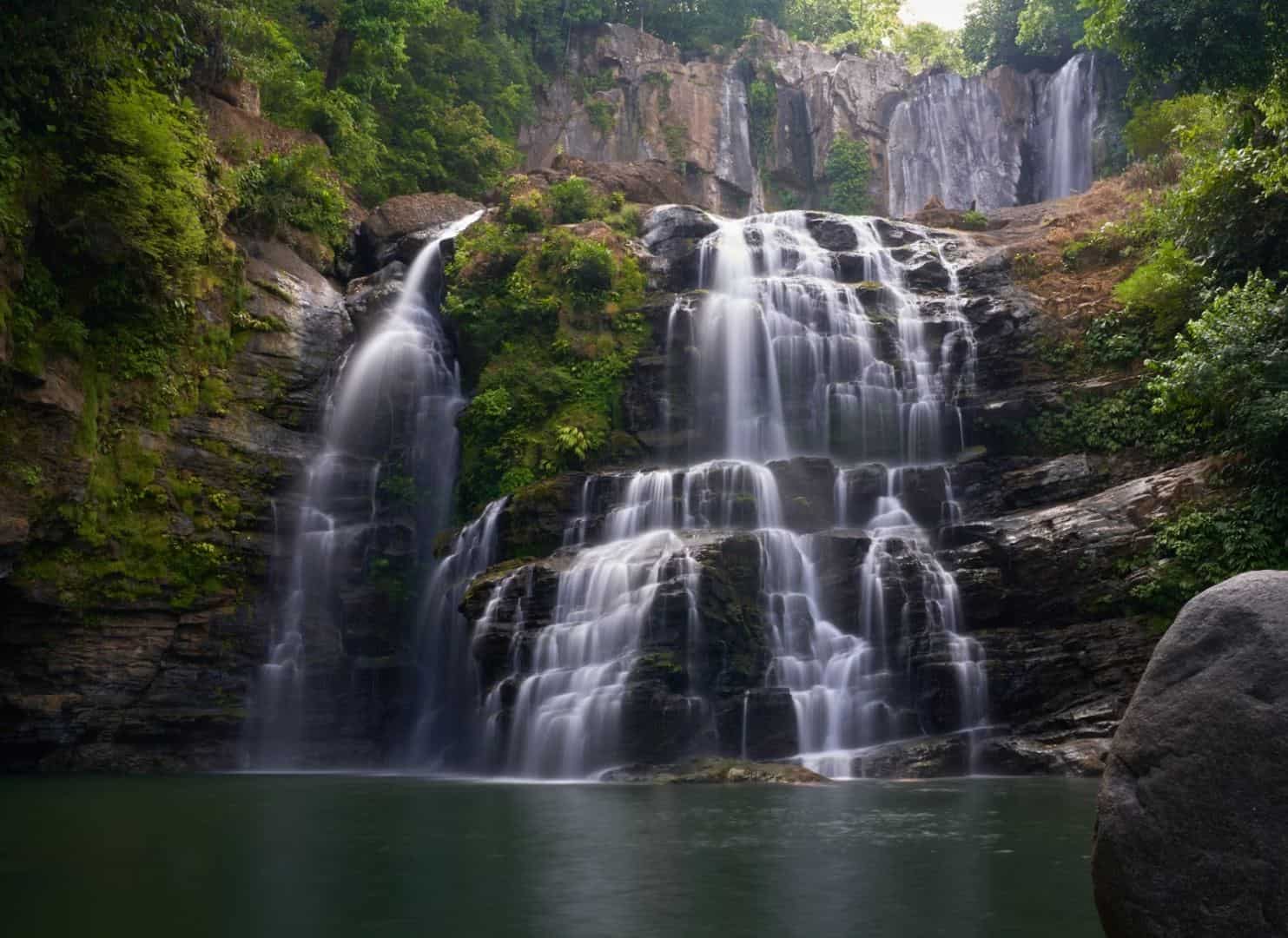 Nauyaca Falls, a 200-foot double waterfall near Dominical, Costa Rica